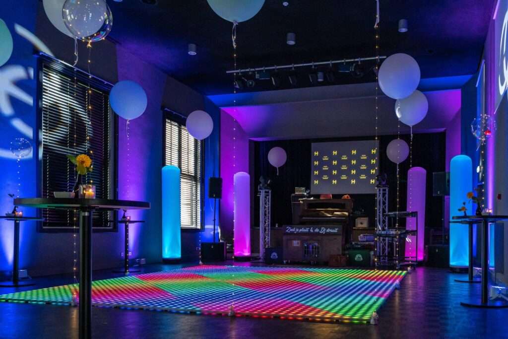Verlichte dansvloer huren voor disco feest 2 Dansvloer huren