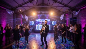 DJ met saxofonist huren in Tilburg. Exclusieve Lichtshows en Allround Feest Dj.